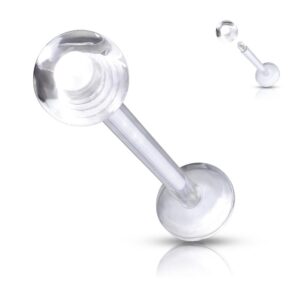 Flexible Labret Monroe With Clear Acrylic Ball