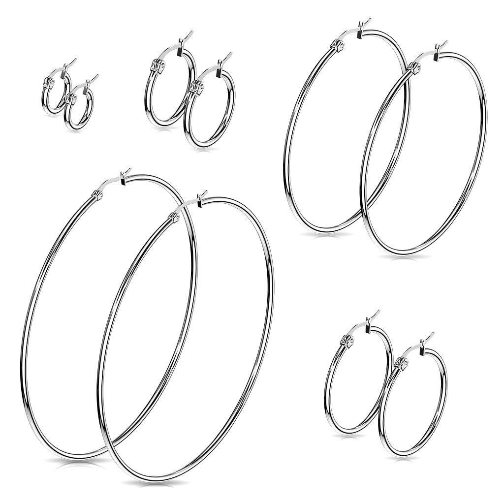 Surgical Steel Hoop Earrings - The Body Jewellery Store