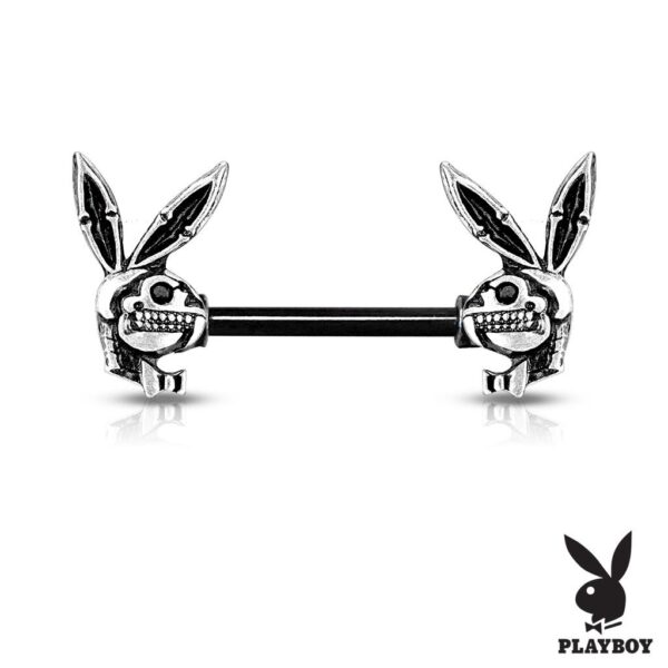 Playboy Bunny Skull Nipple Bar