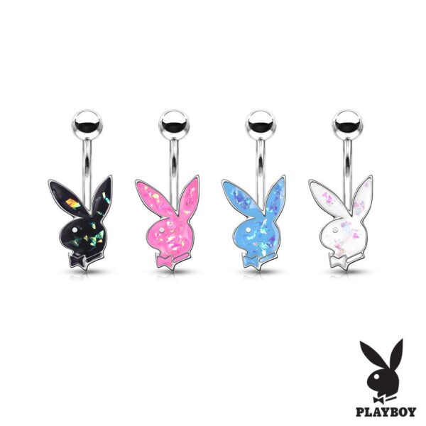 Opal Glitter Playboy Bunny Belly Bar - Image 3