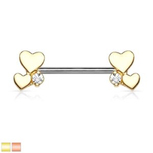 Cluster Hearts Nipple Bar