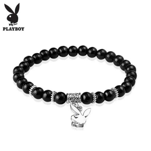 Playboy Bunny Dangle Bead Bracelet The Body Jewellery Store