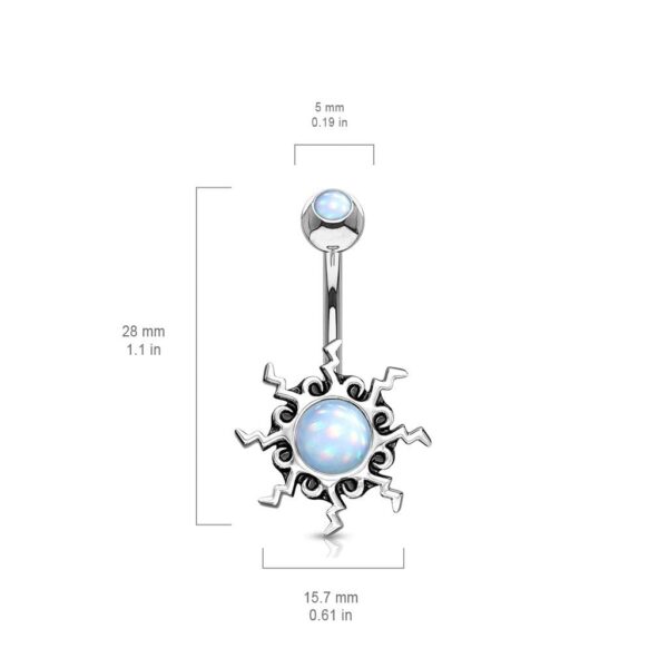 Illuminating Stone Tribal Sun Belly Bar - Image 2