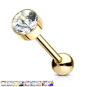 Crystal Top Tongue Bar