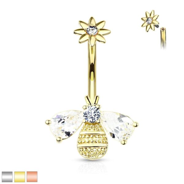 Flower Top Internally threaded Bee Belly Bar