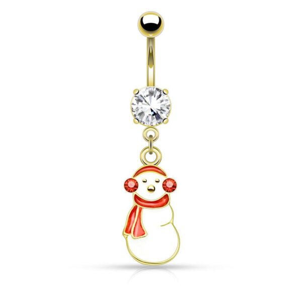 Gemmed Ear Muffs Snowman Belly Bar