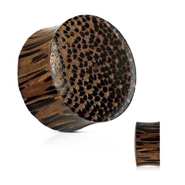 Palm Wood Saddle Fit Organic Plug