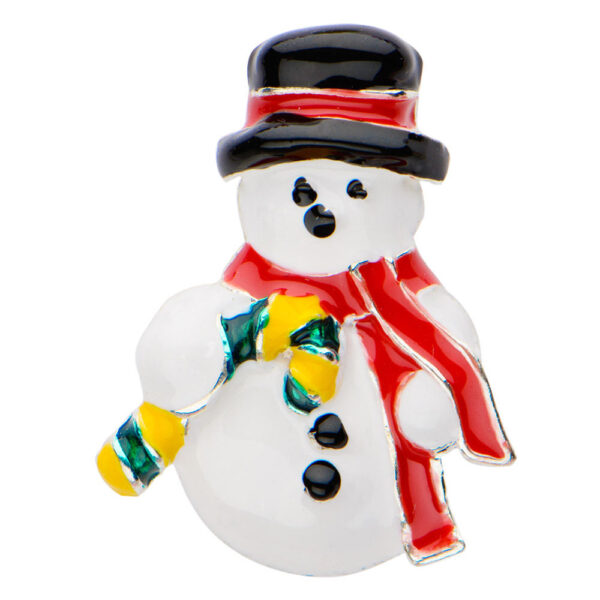 Reverse Christmas / Xmas Belly Bar / Navel Ring With Snowman Charm