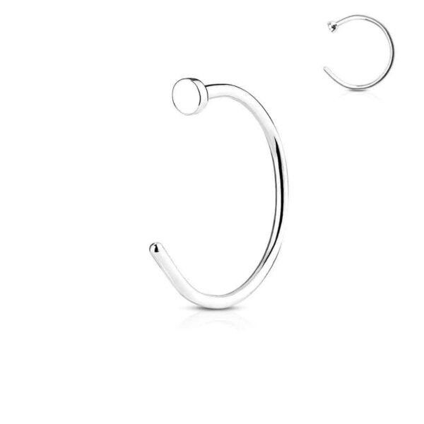 Nose Hoop Ring - Surgical Steel / Rose Gold - Various Gauge / Diameter Available