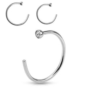 20g Jewelled Nose Ring