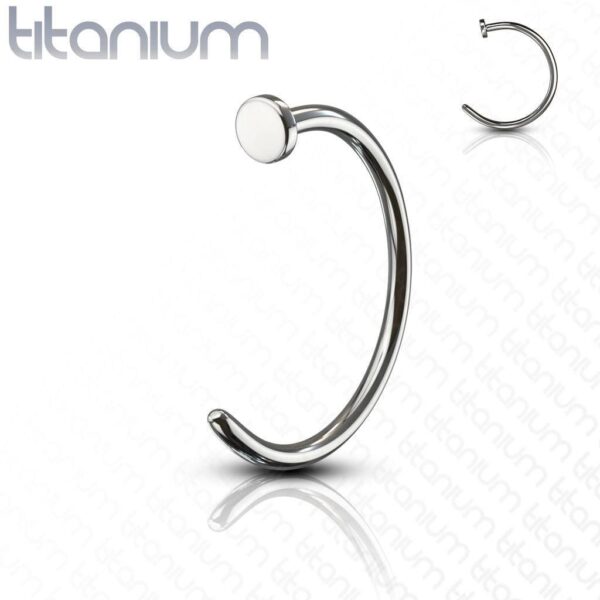 Solid Titanium Nose Hoop Ring