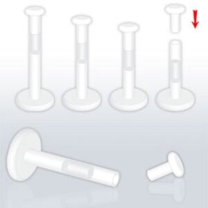 Bioflex Labret Cartilage Retainer With 3mm Push Top