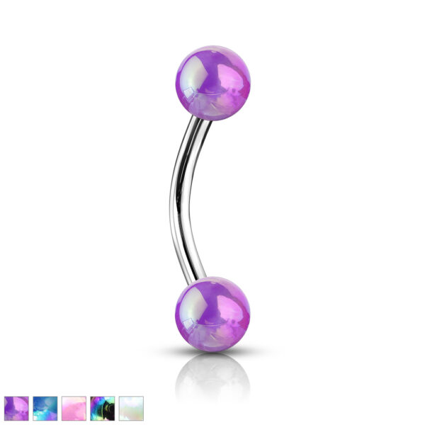 Metallic Coated Eyebrow Daith Piercing
