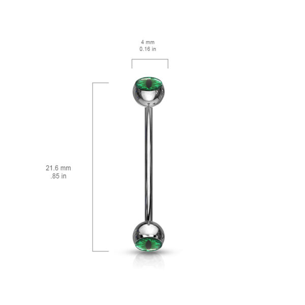 Curved Snake Eye Piercing - Image 4