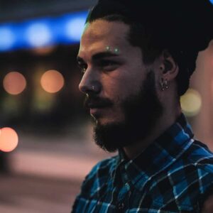 Glow In The Dark Snake Eye Piercing