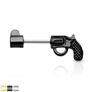 Gun Revolver Nipple Bar