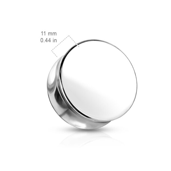 Solid Surgical Steel Saddle Plug - Image 2
