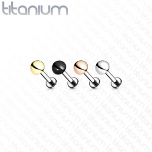Titanium Labret With Dome Top