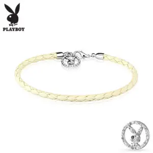 Bracelet Playboy doré charms strass