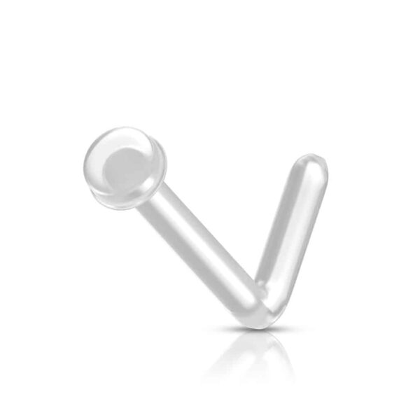 Flat Top Flexible L Bend Nose Stud Retainer